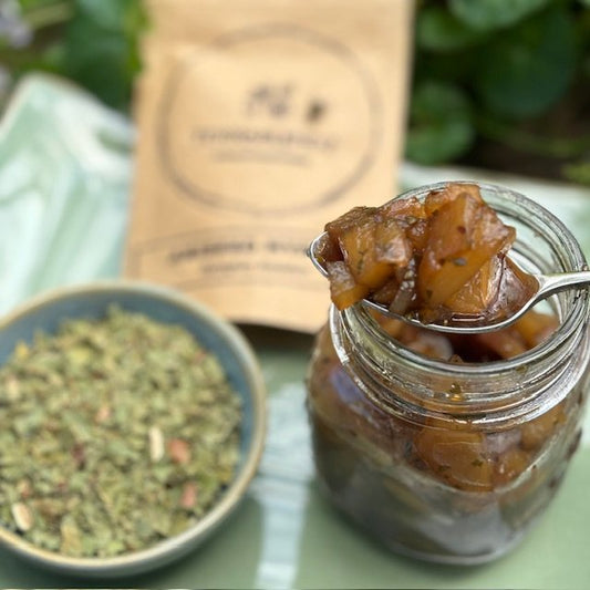 Aniseed Myrtle & Peach Chutney