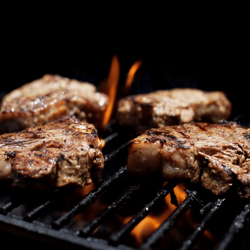 Lamb Chops on a BBQ