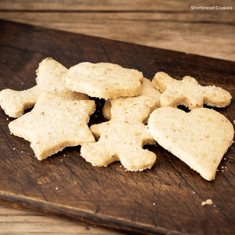 Shortbread Cookies on Tray
