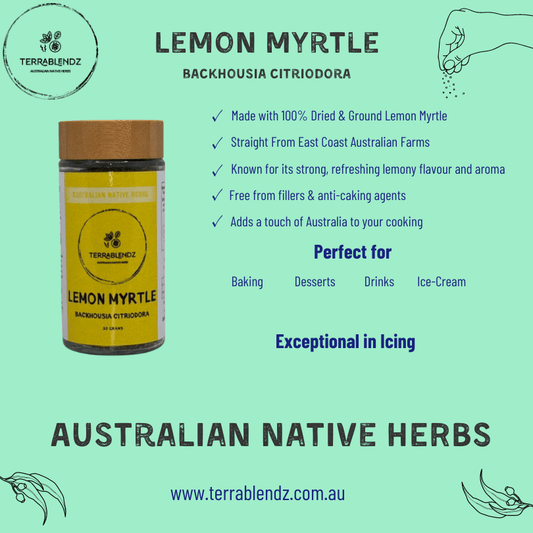Dried Lemon Myrtle (Backhousia Citriodora)