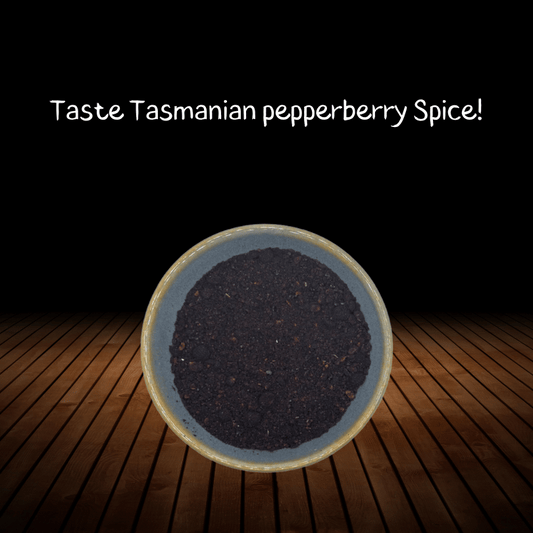 Taste Tasmanian Pepperberry Spice, ground Pepperberry in a bowl.