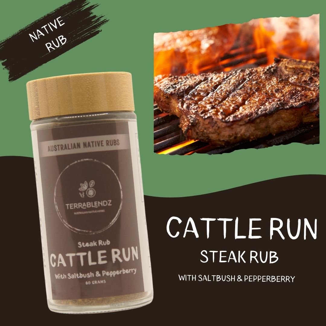 Cattle Run Steak Rub (with Saltbush & Pepperberry)