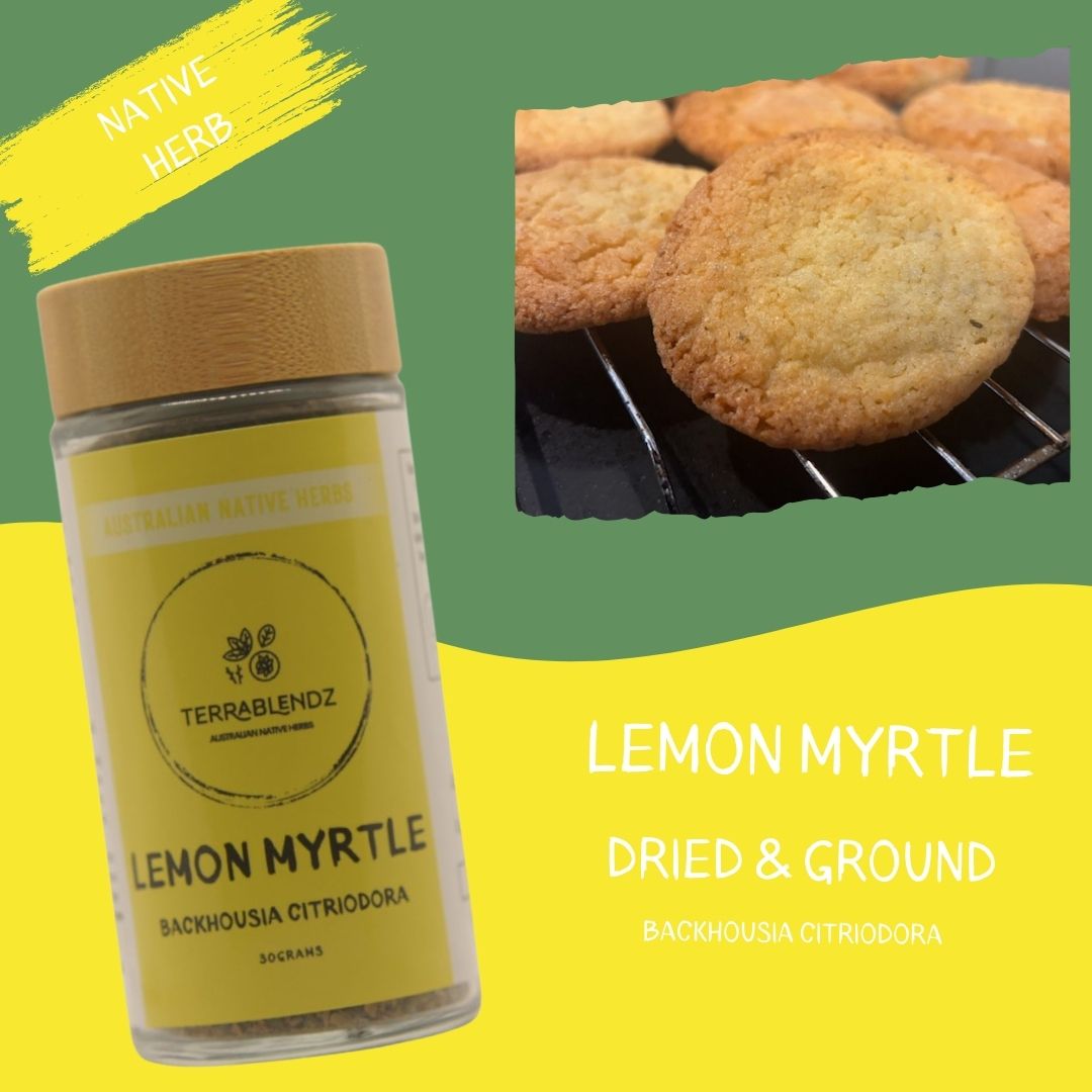 Dried Lemon Myrtle (Backhousia Citriodora).
