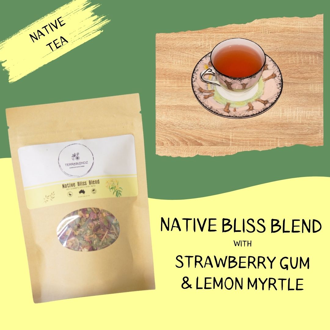 Native Bliss Blend with Strawberry Gum & Lemon Myrtle.