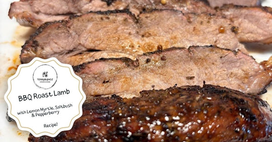 BBQ Lamb Roast with Lemon Myrtle, Saltbush & Pepperberry