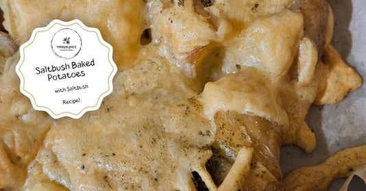Terrablendz Saltbush Baked Potatoes using dried and ground Saltbush