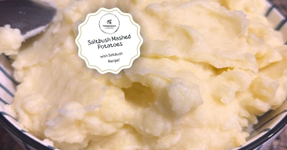 Terrablendz Saltbush Mashed Potatoes using dried and ground Saltbush