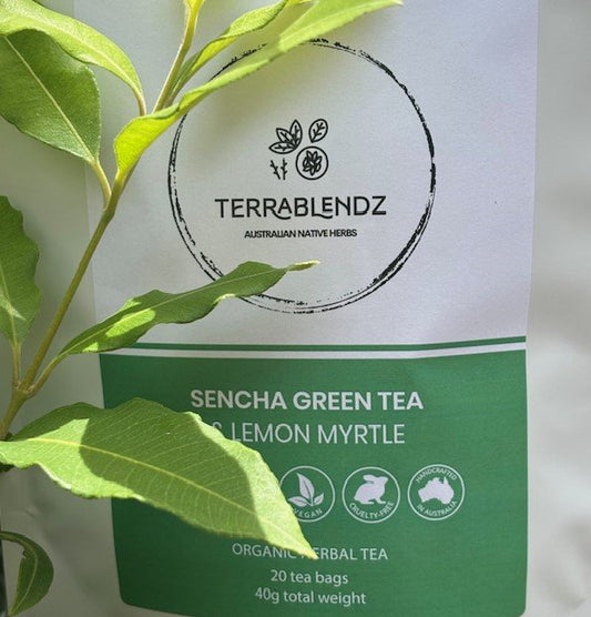 Sencha Green Tea & Lemon Myrtle: Organic Herbal Tea