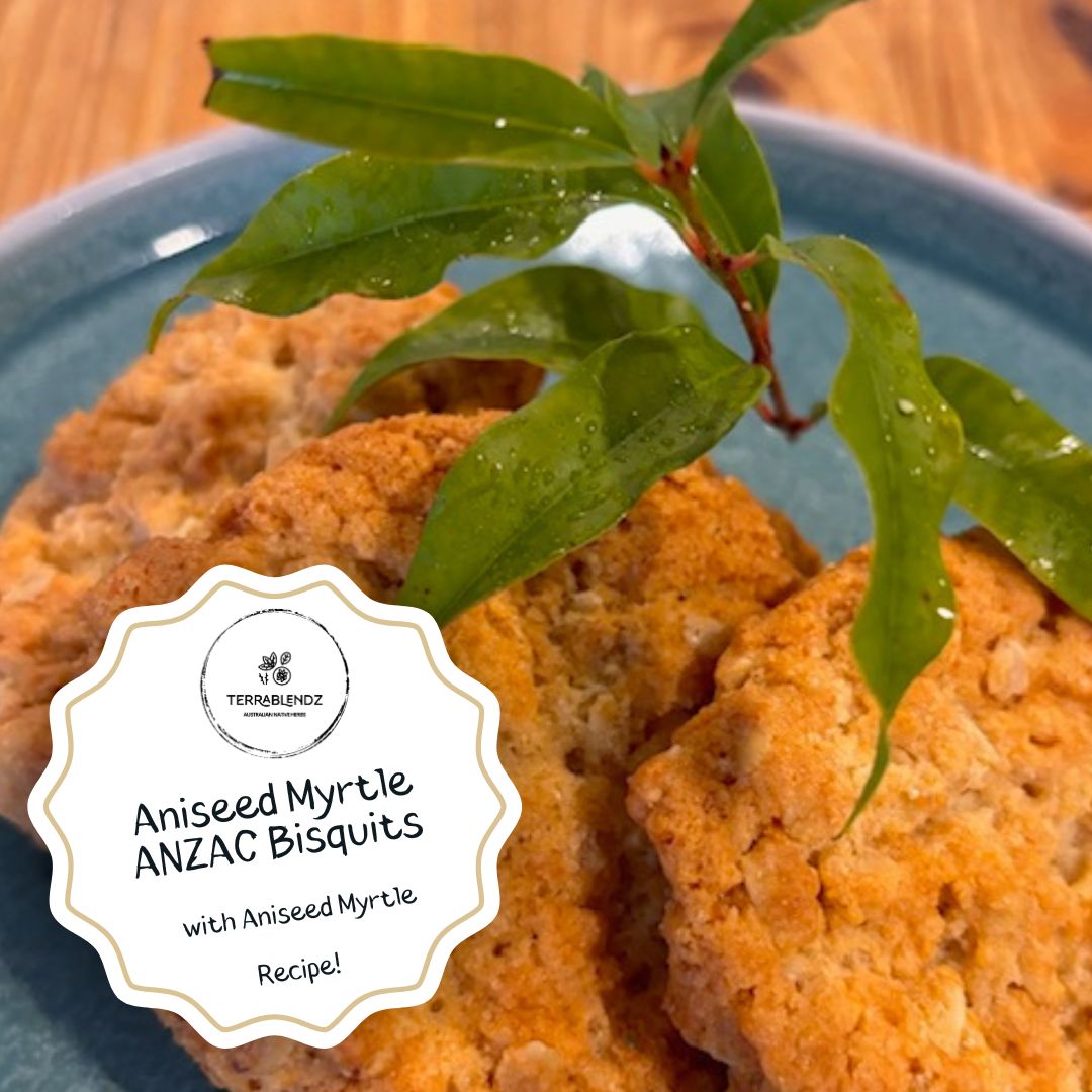 Terrablendz Aniseed myrtle ANZAC Bisquits