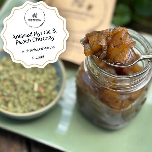 Aniseed Myrtle & Peach Chutney