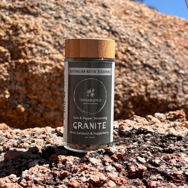 Granite Salt & Pepper Seasoning (with Saltbush & Pepperberry)
