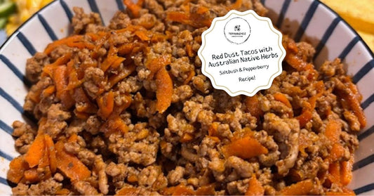 Aussie Style Tacos with Red Dust Native Taco Seasoning — saltbush and pepperberry BBQ rub by Terrablendz