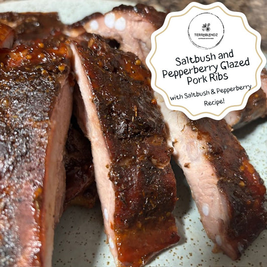 Saltbush and Pepperberry Glazed Pork Ribs