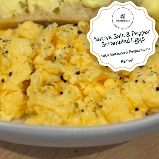 Native Salt & Pepper Scrambled Eggs: A Native Australian Food Recipe