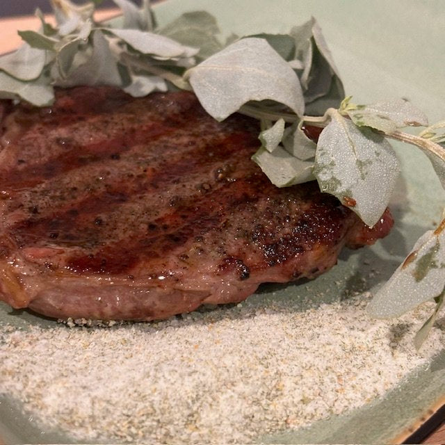 Terrablendz Saltbush seasoning on Steak