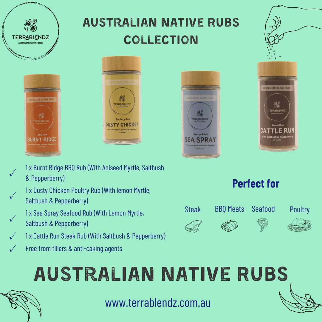 Terrablendz Australian Native Rubs Collection Informational Flyer.