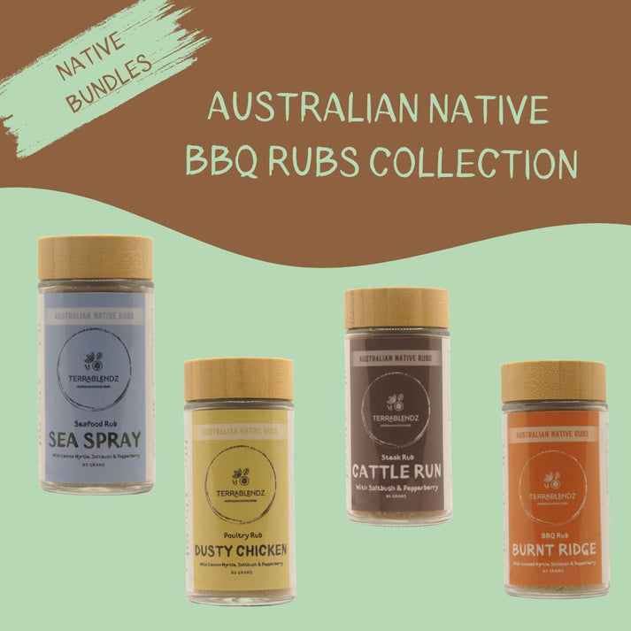 Australian Native Rubs Collection | 4 BBQ Rubs | Terrablendz
