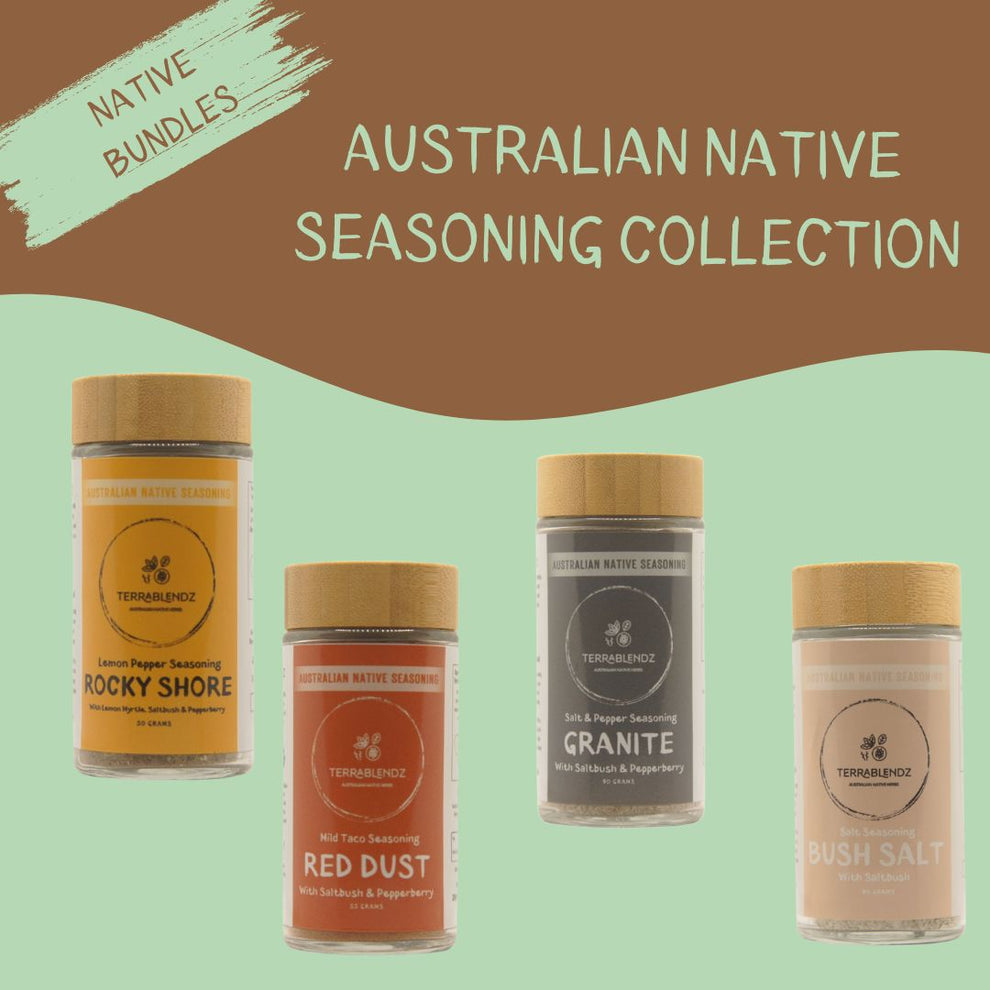 Australian Native Seasoning Collection | 4 Seasonings | Terrablendz