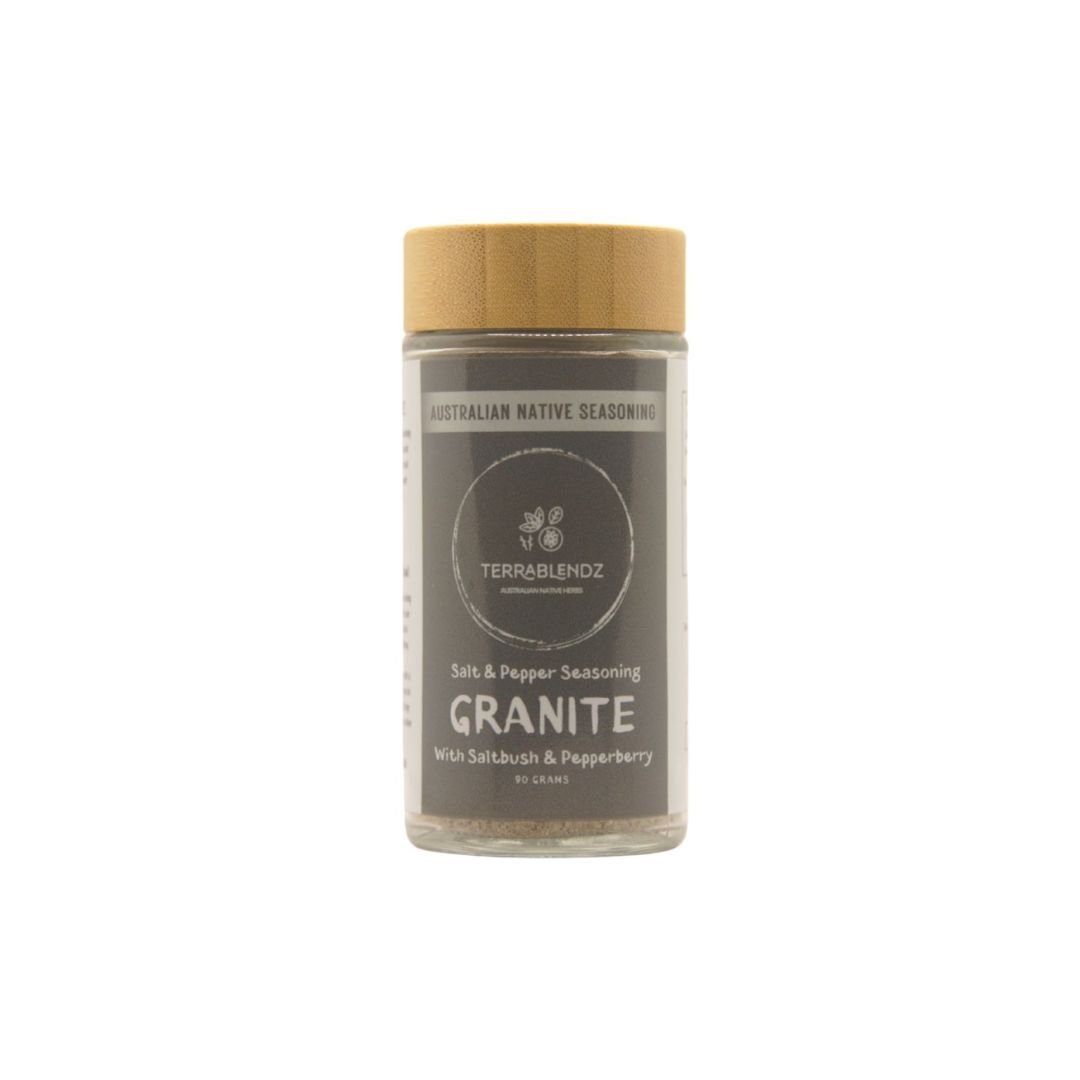 Terrablendz Granite Salt and Pepper Seasoning.