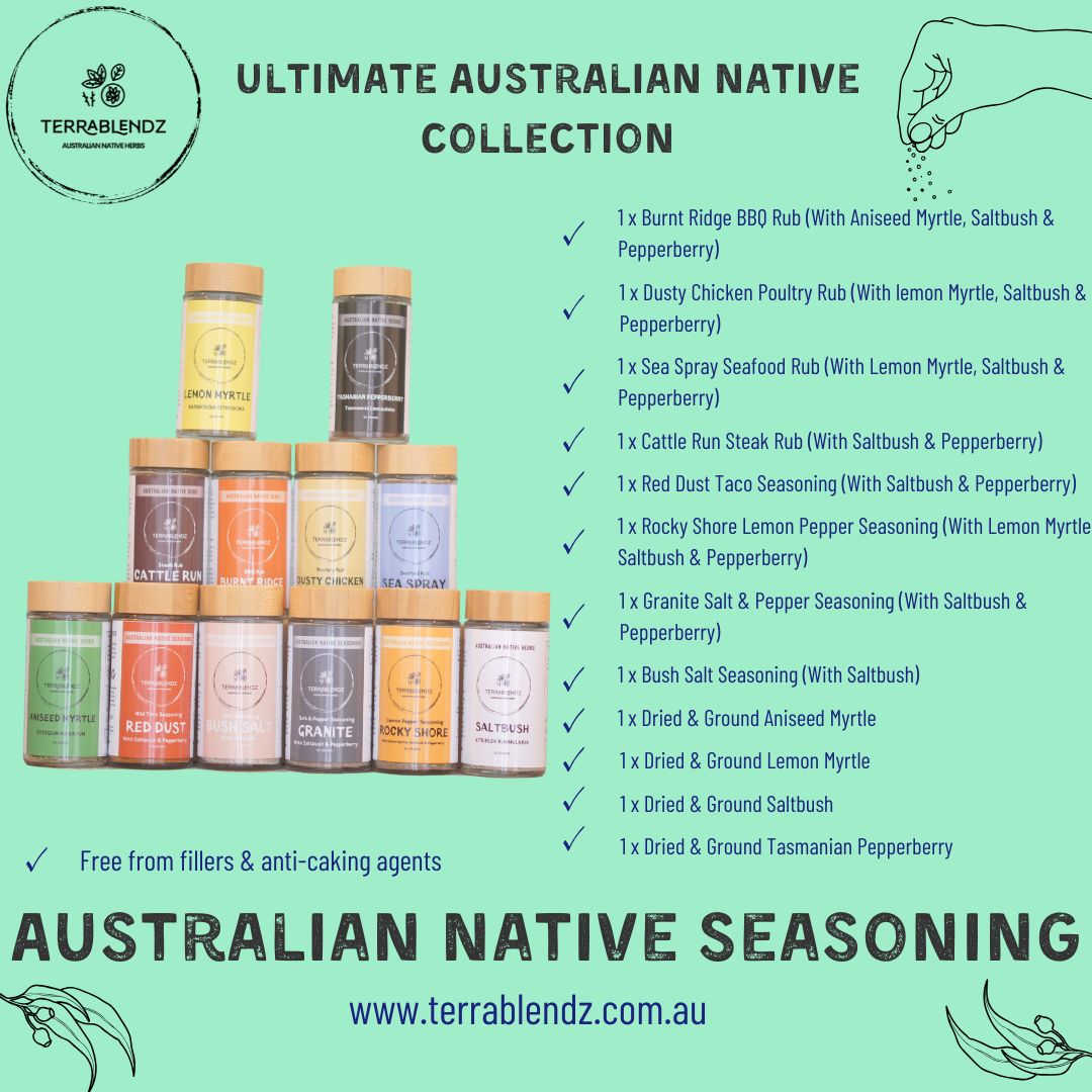 Terrablendz Ultimate Australian Native Collection Informational Flyer.